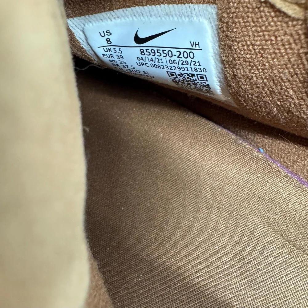 Nike Air Max‎ Thea Mid Chelsea Boots Womens 8 Brown Leather 859550-200
